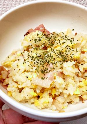 雑に作る！GB（ガーリックベーコン）炒飯-レシピのメイン写真