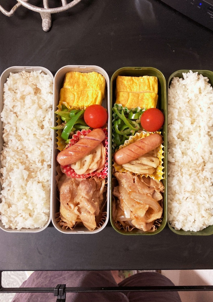 男子高校生弁当　記録8 生姜焼き-レシピのメイン写真