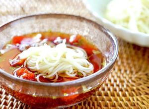 トマトと乾燥バジル☆そうめんつけタレ☆-レシピのメイン写真