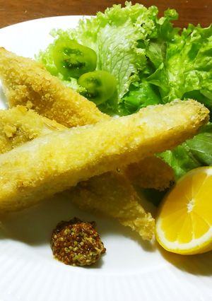 中は甘くてとろとろ　白茄子のフライ-レシピのメイン写真