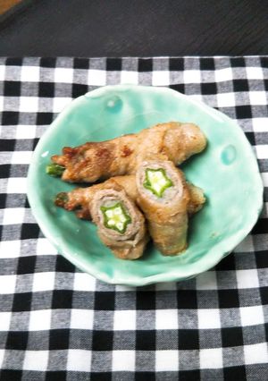 オクラの肉巻き-レシピのメイン写真