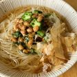 暑い日はコレ!梅しそオクラ納豆そうめん
