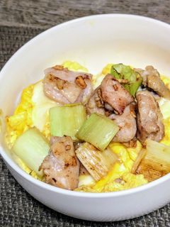 鶏とネギのたまご丼-レシピのメイン写真