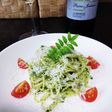 山椒(さんしょ)の冷製ジェノベーゼパスタ