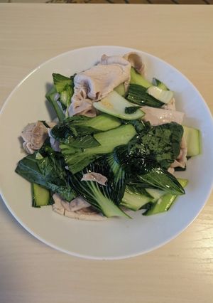 【ケト】豚しゃぶチンゲン菜サラダ-レシピのメイン写真