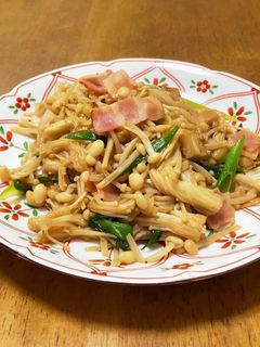超簡単!えのきのバターしょうゆ炒め♪-レシピのメイン写真