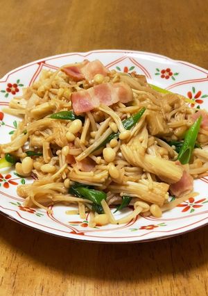超簡単！えのきのバターしょうゆ炒め♪-レシピのメイン写真