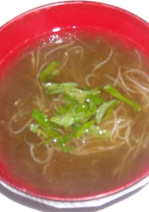とろろ昆布＆刺身のつまのお吸い物-レシピのメイン写真