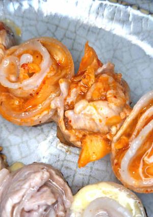 【簡単＆絶品】豚"薔薇"キムチ串-レシピのメイン写真