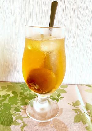 紅茶梅シロップソーダ-レシピのメイン写真
