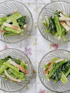 小松菜とちくわのごまマヨ和え-レシピのメイン写真