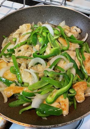 【簡単】鶏胸肉とピーマンの和風炒め-レシピのメイン写真