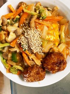 お一人様☆野菜たっぷり中華風オムライス-レシピのメイン写真