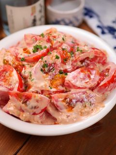 トマトとセロリの濃厚オーロラマリネ♡-レシピのメイン写真
