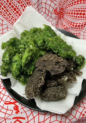 【簡単沖縄料理】アオサともずくの天ぷら-レシピのメイン写真