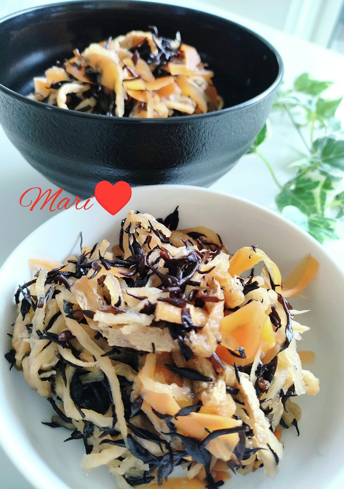 切り干し大根と芽ひじきの煮物-レシピのメイン写真