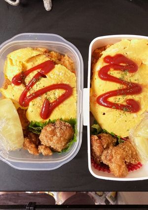 男子高校生弁当　記録9 オムライス-レシピのメイン写真