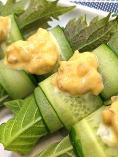 きゅうりと大葉の鶏巻き★動画あり★-レシピのメイン写真