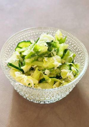 キャベツとしらすの和え物 梅酢紫蘇風味-レシピのメイン写真