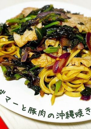 ハンダマーと豚肉の焼きそば-レシピのメイン写真