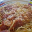 ベーコンのアラビアータ