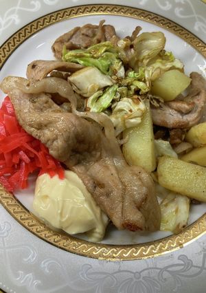 生姜焼きとじゃがいも炒め-レシピのメイン写真