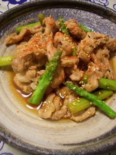 簡単♪豚肉&アスパラ炒め-レシピのメイン写真