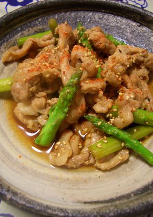 簡単♪豚肉＆アスパラ炒め-レシピのメイン写真