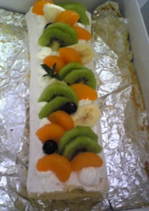 フルーツロールケーキ-レシピのメイン写真