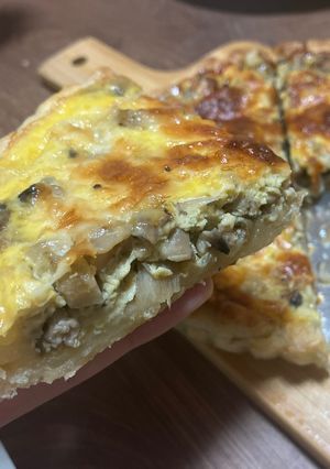 牛蒡と舞茸のキッシュ-レシピのメイン写真