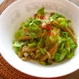 黒はんぺんサラダ菜のオイスターソース和え