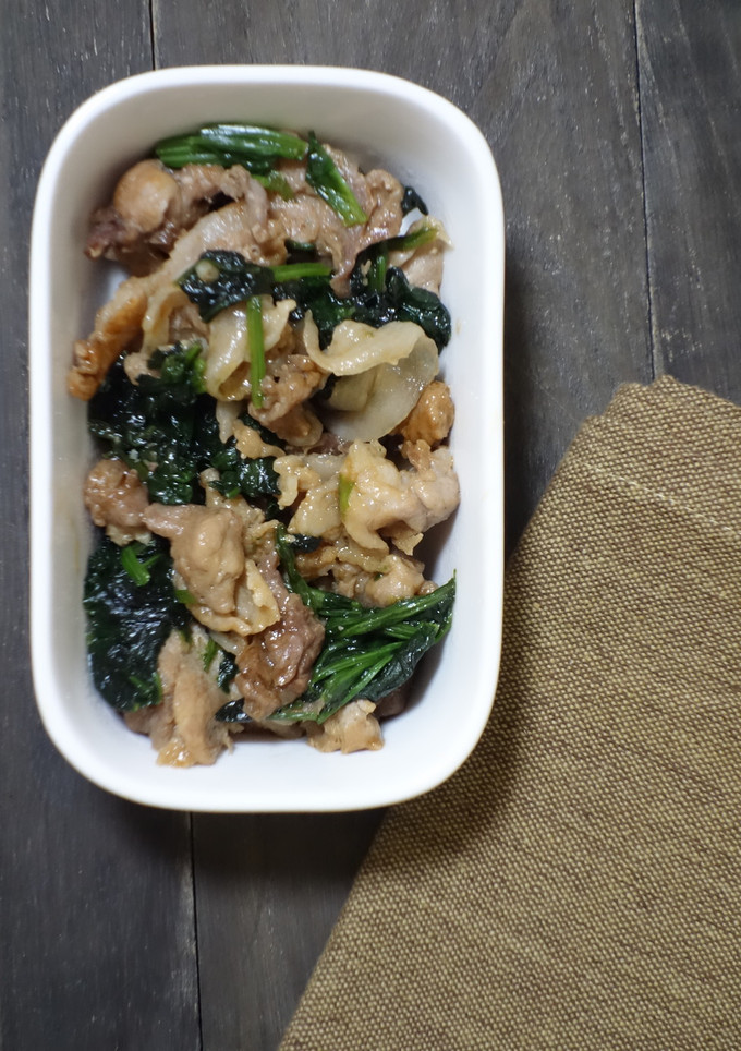 豚肉とほうれん草のオイスターソース和え-レシピのメイン写真