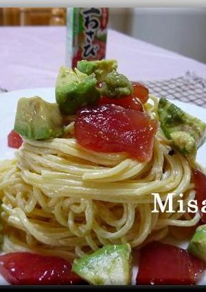 アボカドとマグロのわさびマヨパスタ-レシピのメイン写真