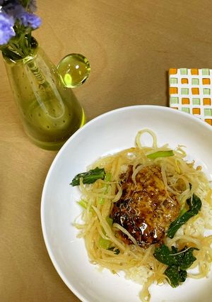 ビビンバ風つくね焼き丼-レシピのメイン写真