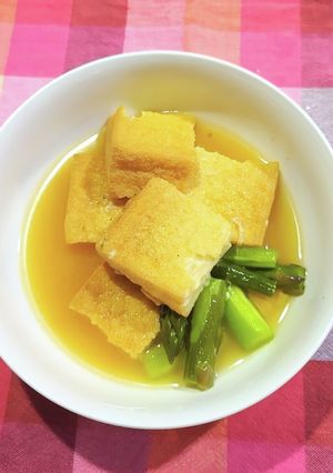 厚揚げとアスパラのササッと煮-レシピのメイン写真