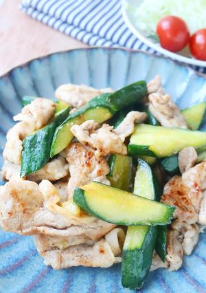 食材2つ♪豚こまときゅうりの生姜炒め-レシピのメイン写真