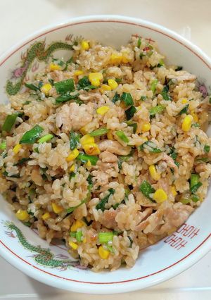 ◎◎パパチャーハン（ニラ豚コーン炒めご飯-レシピのメイン写真