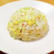 キャベツとエビカマのパラパラチャーハン