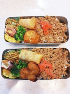 高校生弁当覚え書き318そぼろ弁当-レシピのメイン写真