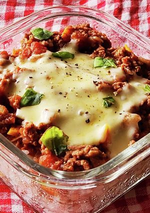 スパゲッティミートソースでミートグラタン-レシピのメイン写真