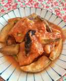 高野豆腐と茄子のトマトソース煮