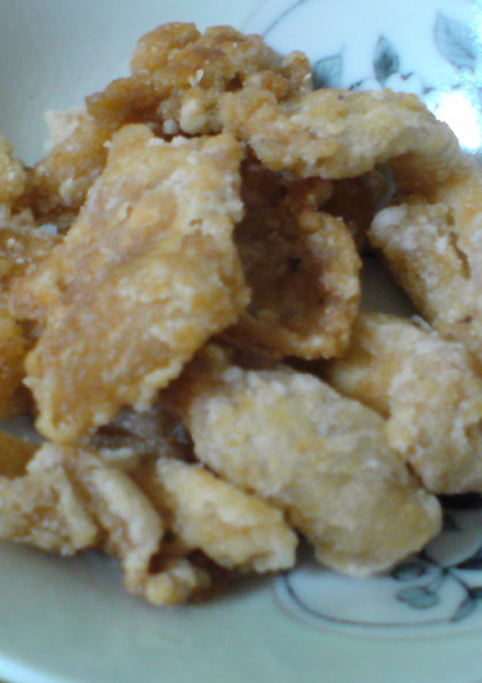 片栗粉で作る鶏皮のからあげ♪-レシピのメイン写真