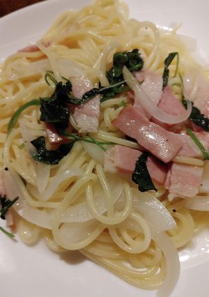 ベビーリーフのケールでパスタを作ったの！-レシピのメイン写真