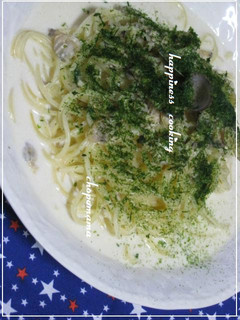 あさり☆味噌バタースープパスタ♫♬青海苔-レシピのメイン写真