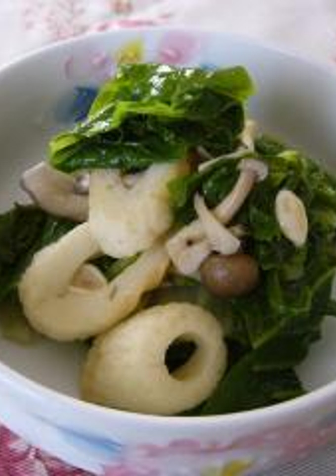 ちくわと青いお野菜の中華煮-レシピのメイン写真