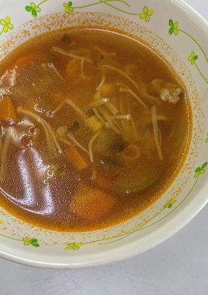 夏野菜のミネストローネ☆給食メニュー-レシピのメイン写真