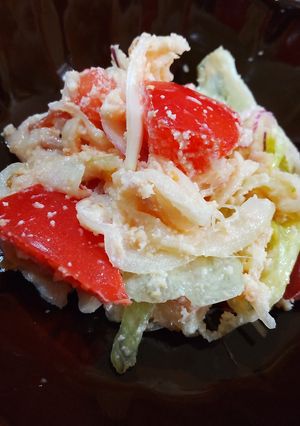トマトのおから梅酢サラダ-レシピのメイン写真