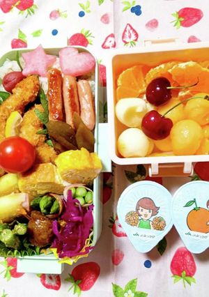 女子中学生♡お弁当♪えびフライ-レシピのメイン写真