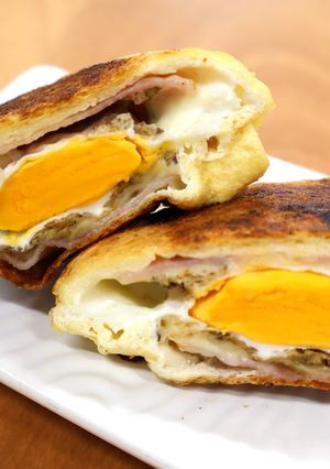 おぼろ昆布とたまごの巾着焼き-レシピのメイン写真