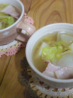 こんがり春キャベツのスープ-レシピのメイン写真